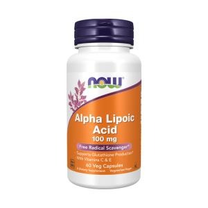 Alpha Lipoic Acid 100mg Now 60 Cápsulas Vegetariana