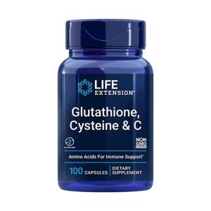 Glutathione, Cysteine & C Life Extension 100 Cápsulas