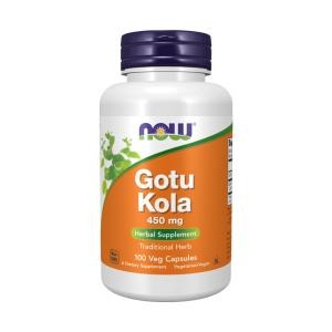 Gotu Kola 450mg Now 100 Cápsulas Vegetariana