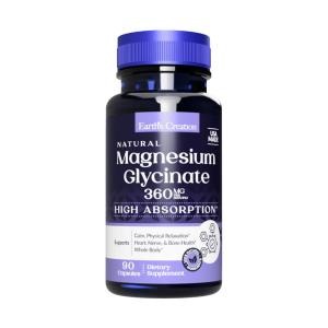 Magnésio Glycinate 360mg Earth's Creation 90 Cápsulas