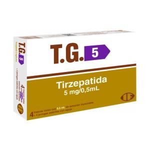 Tirzepatida Indufar T.G. 5mg 4 Frasco x 0,5ml