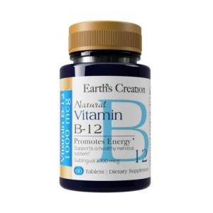Vitamina B12 5000mcg Earth's Creation 60 Tablets
