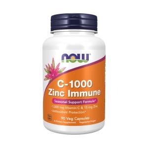 Vitamina C 1000mg e Zinc Immune Now 90 Cápsulas Vegetariana