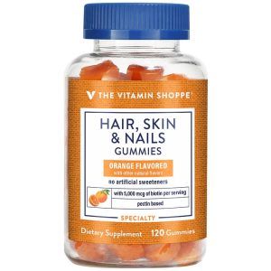 Vitamina Hair, Skin e Nails The Vitamin Shoppe 120 Gummies de Laranja