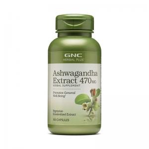 Extrato de Ashwagandha GNC 470mg 100 Cápsulas