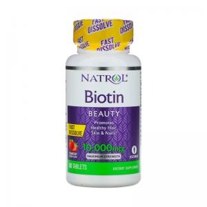 Biotin 10,000 MCG Fast Dissolve Natrol 60 Tablets