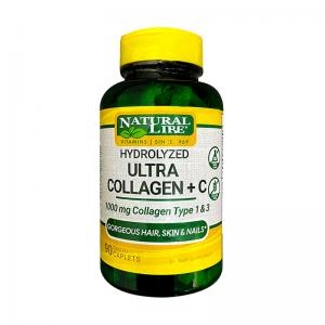 Colágeno Ultra Collagen Hydrolyzed 1 e 3 Natural Life 90 Cápsulas