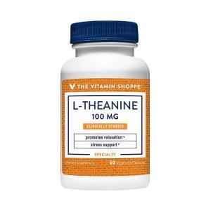 L-Theanine 100mg The Vitamin Shoppe 60 Cápsulas Vegetariana
