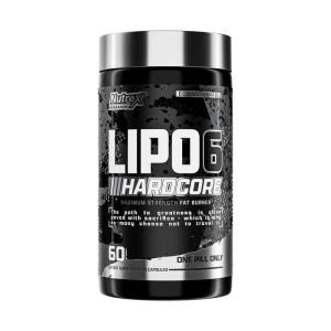 Lipo 6 Hardcore Maximum Fat Burner Nutrex 60 Cápsulas