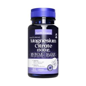 Magnesium Citrate 1500mg Earth's Creation 60 Cápsulas