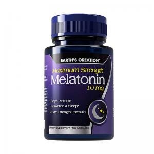 Melatonina 10mg Earth's Creation 60 Cápsulas