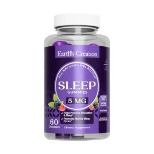 Melatonina 5mg Earth's Creation 60 Gummies