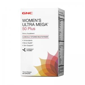 Multivitamínico GNC Ultra Mega Women's 50 Plus 60 Cápsulas