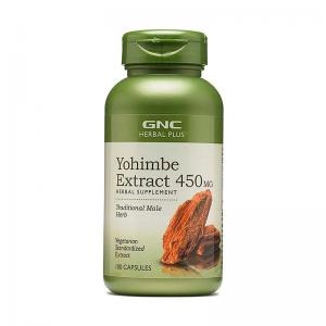 Yohimbe Extract 450mg GNC Herbal Plus 100 Cápsulas