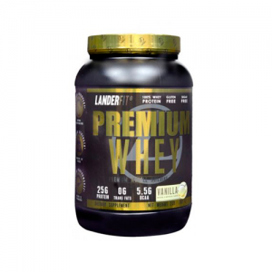 Whey Protein Premium Whey Landerfit 2lb 907g Vanilla